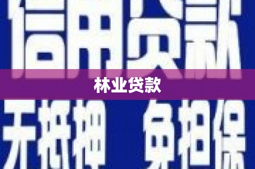 泾县林业贷款