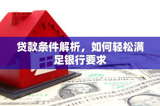 保康贷款条件解析，如何轻松满足银行要求
