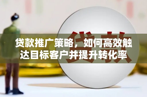丰都贷款推广策略，如何高效触达目标客户并提升转化率