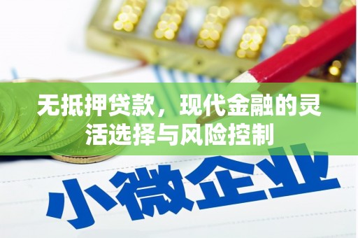 曾都无抵押贷款，现代金融的灵活选择与风险控制