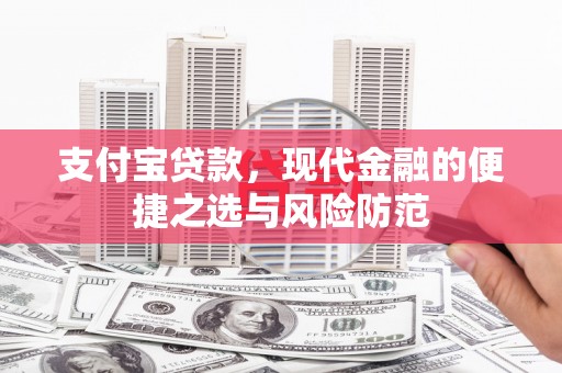 台东支付宝贷款，现代金融的便捷之选与风险防范