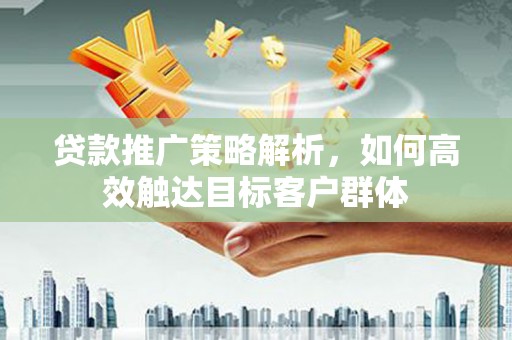 叶县贷款推广策略解析，如何高效触达目标客户群体