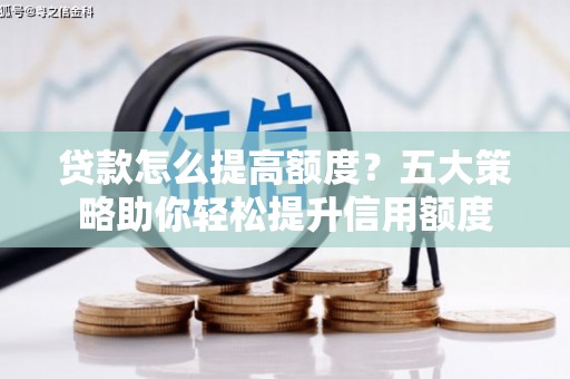 定海贷款怎么提高额度？五大策略助你轻松提升信用额度