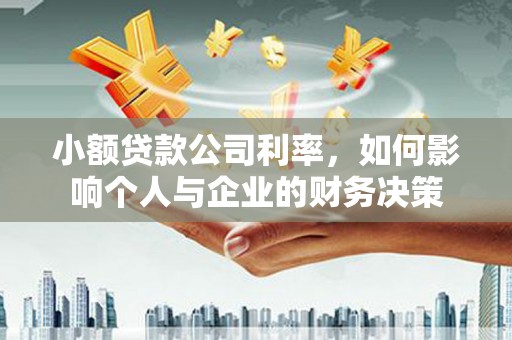 桓台小额贷款公司利率，如何影响个人与企业的财务决策