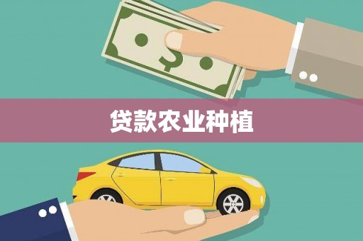 马边贷款农业种植
