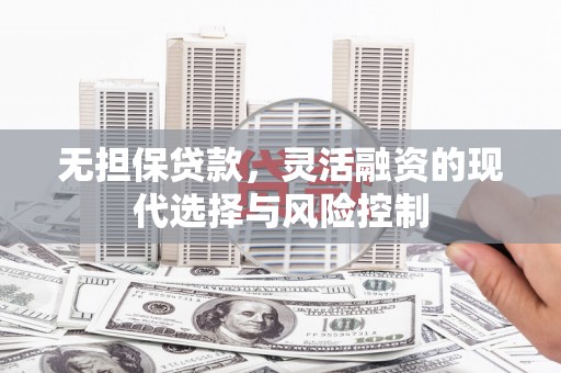 纳溪无担保贷款，灵活融资的现代选择与风险控制