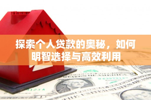 洛南探索个人贷款的奥秘，如何明智选择与高效利用